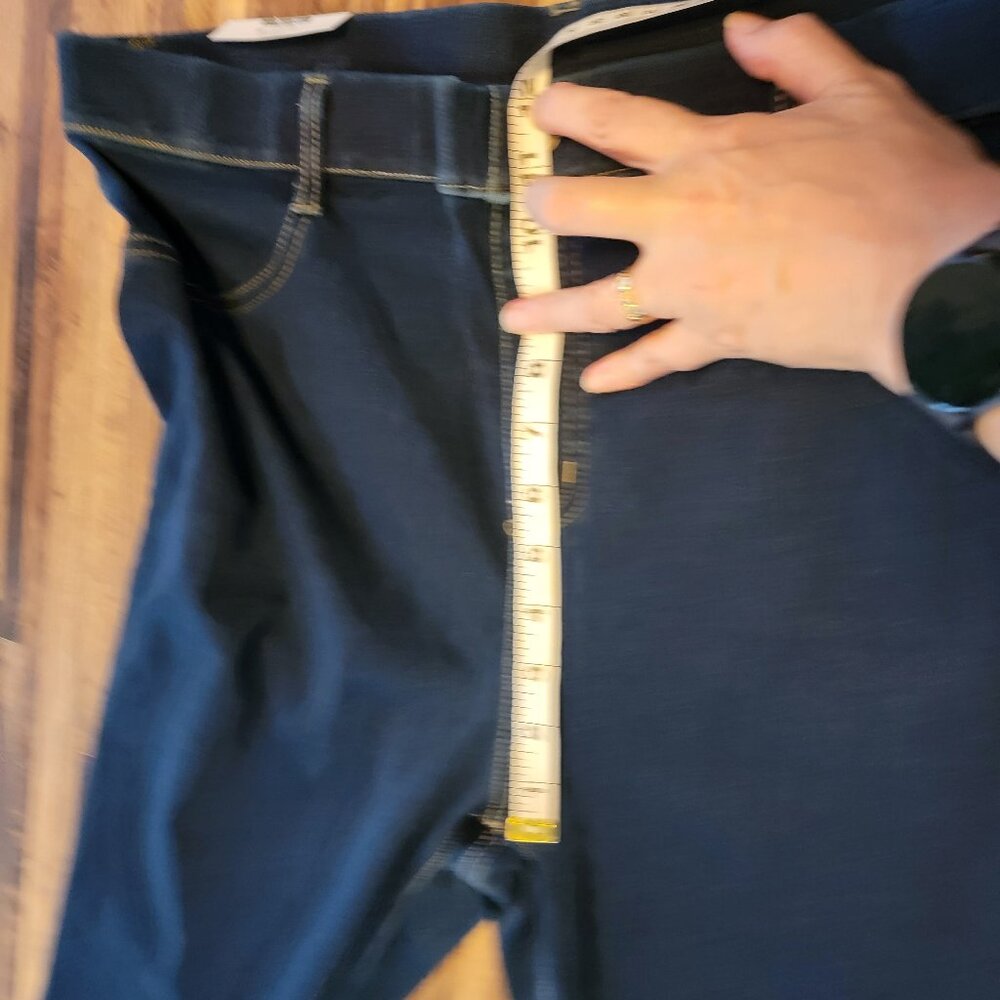 Time & Tru  Skinny Fit High Rise Stretch Fitted Denim Jeggings - Picture 8 of 9